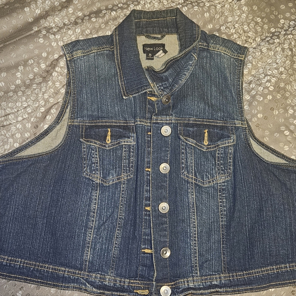 New Look Denim Vest Size 3X